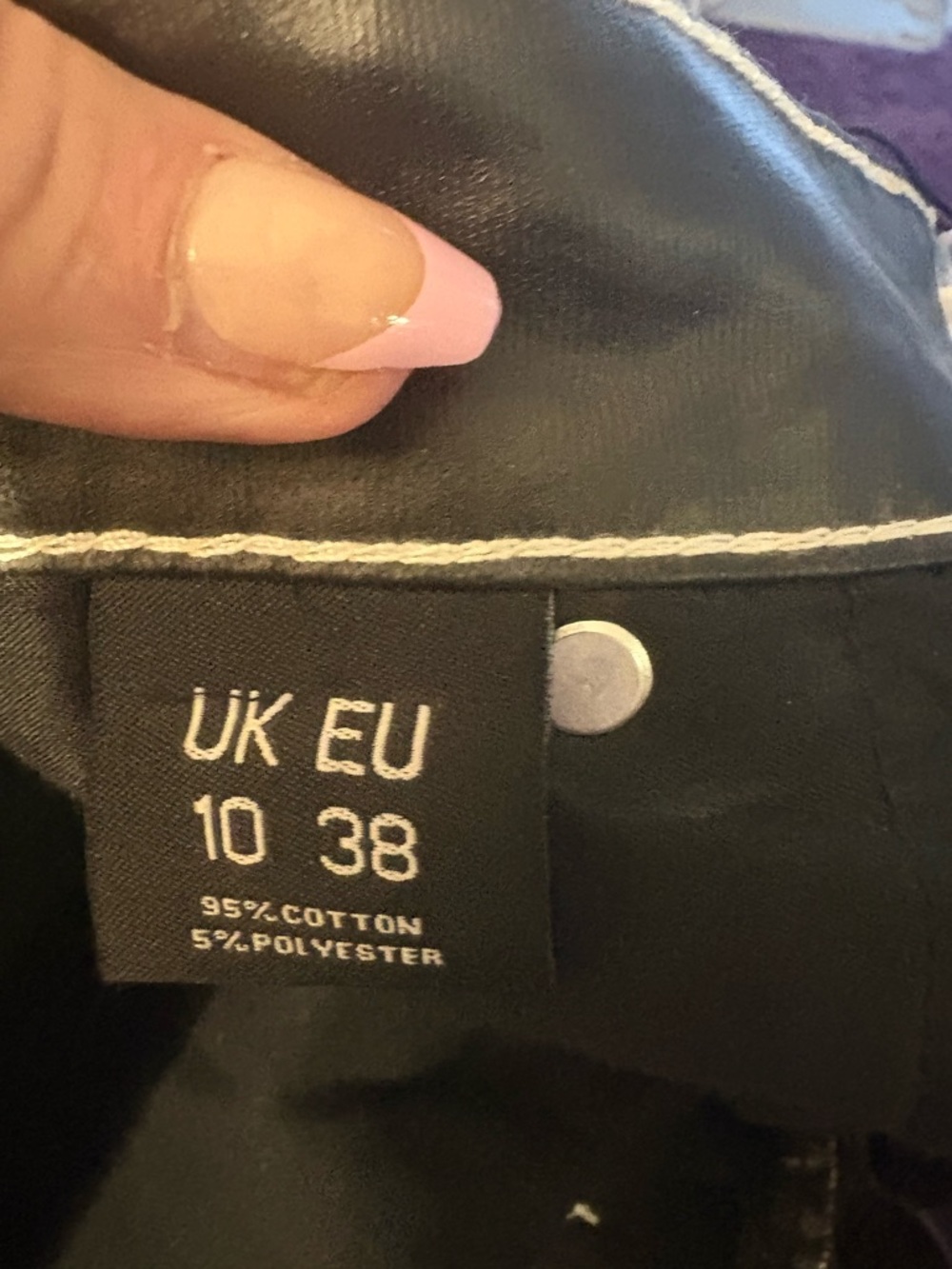 PrettyLittleThing Black Faux Leather Straight Leg Pants - Picture 3 of 5